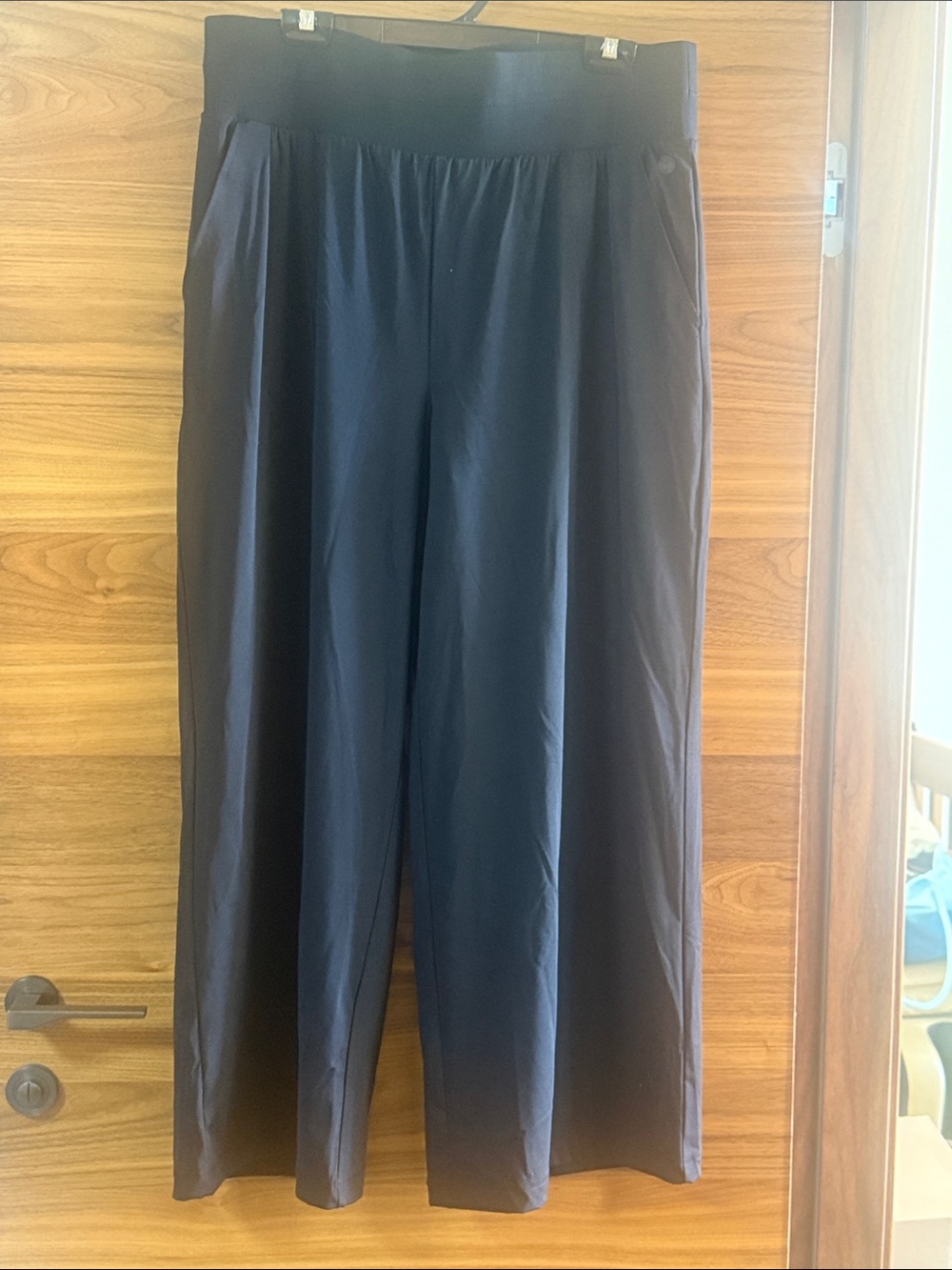 Talbots Black Wide-Leg Pull-On Pants